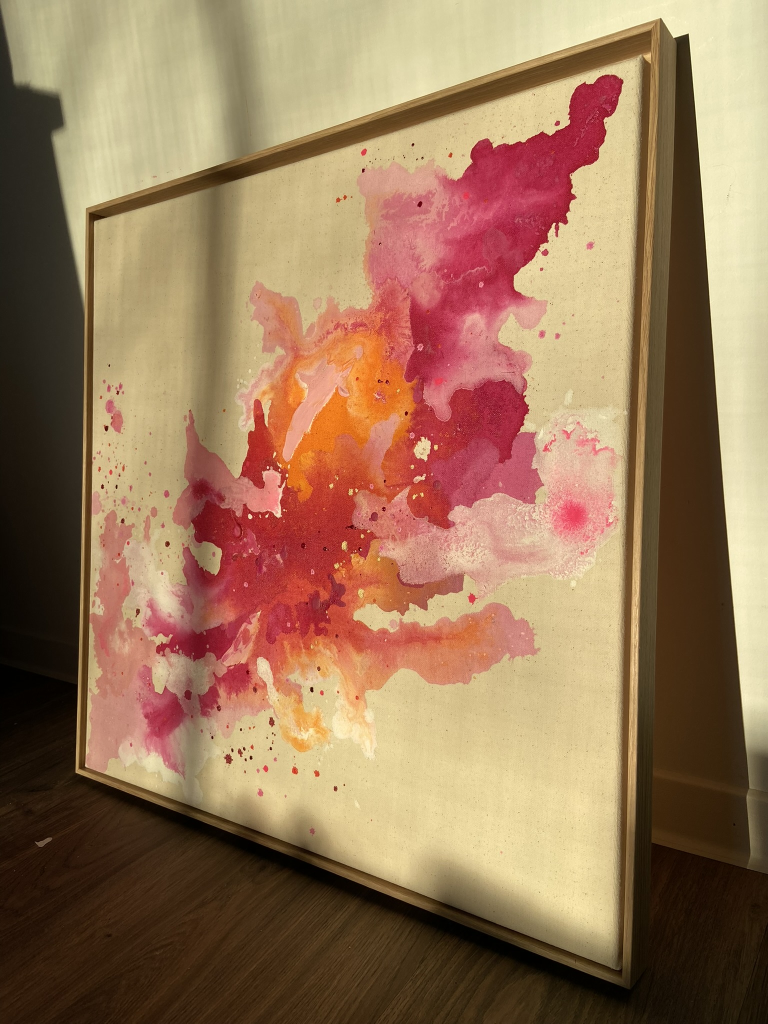 Leise Wärme, 2026, Acryl auf grundierter Leinwand